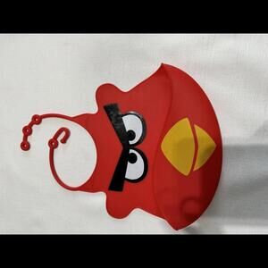 Red Angry Birds Silicone Bib for Toddlers
